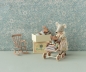 Preview: Maileg sleepy/wakey Baby Maus Mädchen in Streichholzschachtel