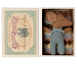 Preview: Maileg sleepy/wakey Baby Maus Bub in Streichholzschachtel