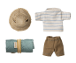 Preview: Outfit Maileg Maus großer Bruder Wanderer