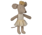 Preview: Maileg Maus kleine Schwester Ballerina cremeweiß