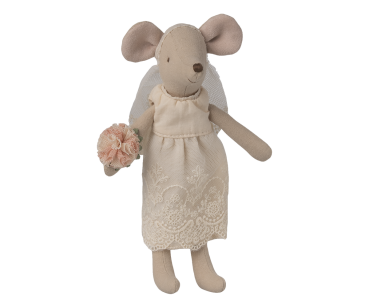 Preview: Maileg Mama Maus im Hochzeitskleid