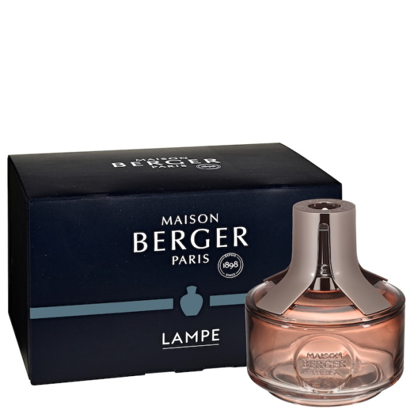 Verpackung mit Lampe Berger Identity braun-rosa