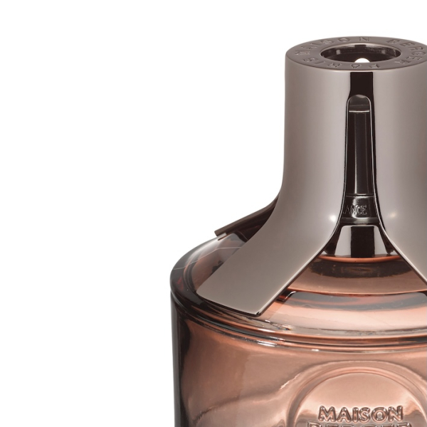 Detail der Lampe Berger Identity braun-rosa
