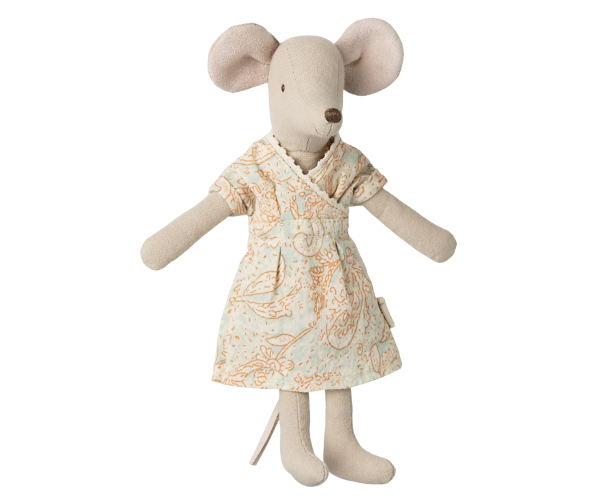 Maileg Mama Maus mit Kleid und Tasche