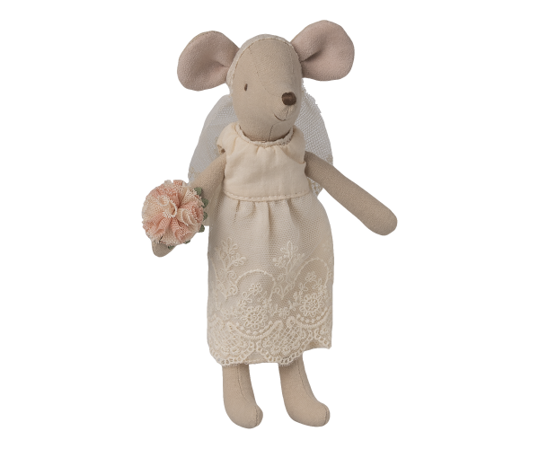 Maileg Mama Maus im Hochzeitskleid